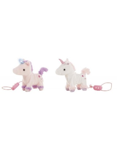 Unicornio Con luz 23 cm col. surtidos