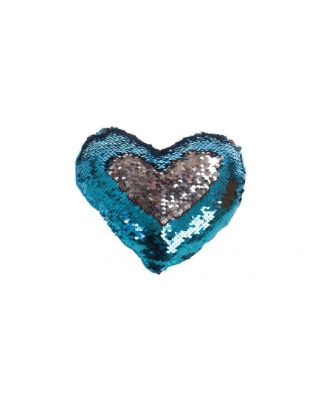 PELUCHE COJIN CORAZON LENTEJUELAS 30 CM 