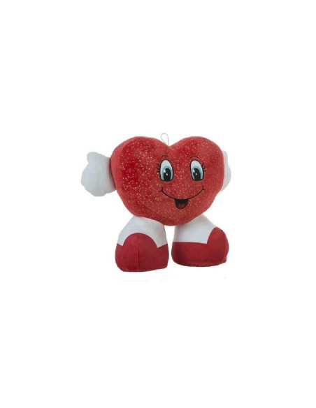 PELUCHE CORAZON ZAPATON 26CM