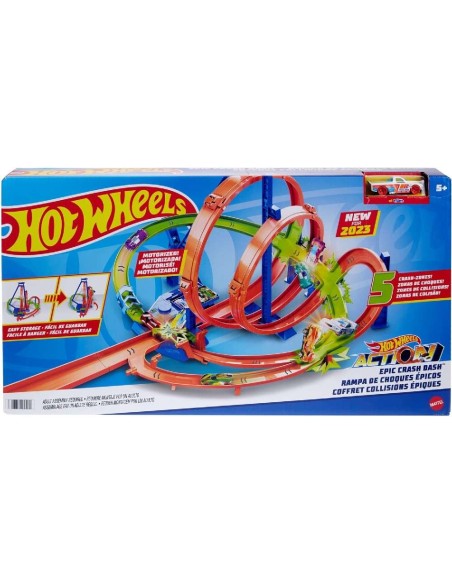 HOTWHEELS ACTION CHOQUE ÉPICO PISTA PARA