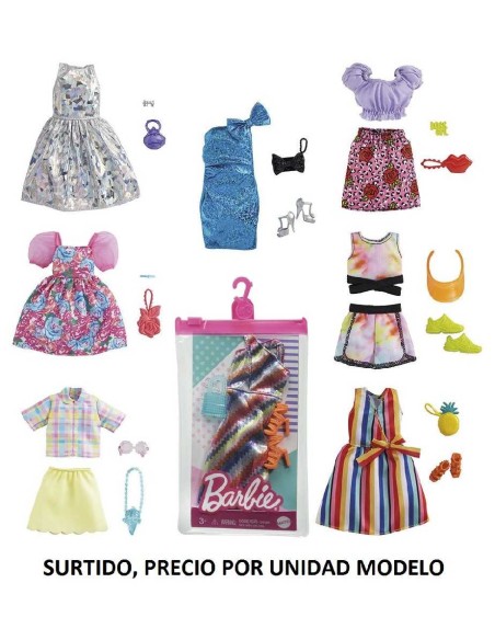 VESTIDOS BARBIE LOOK COMPLETO (SURTIDO)
