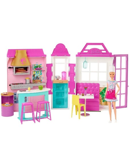 BARBIE RESTAURANT CON MUÑECA (CPA)