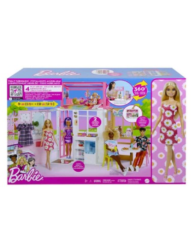 BARBIE CASA DE MUÑECAS DOS PISOS