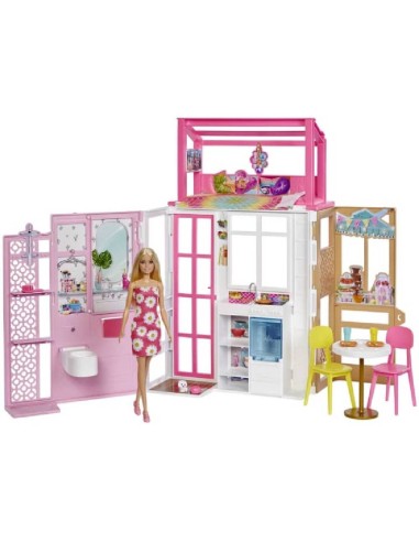 BARBIE CASA DE MUÑECAS DOS PISOS