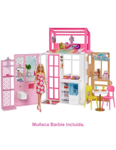 BARBIE CASA DE MUÑECAS DOS PISOS