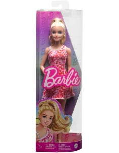 BARBIE FASHIONISTA VESTIDO ROSA FLORES M