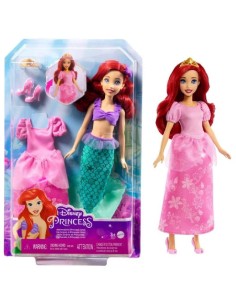 DISNEY PRINCESS ARIEL SIRENA Y PRINCESA
