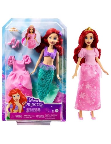DISNEY PRINCESS ARIEL SIRENA Y PRINCESA
