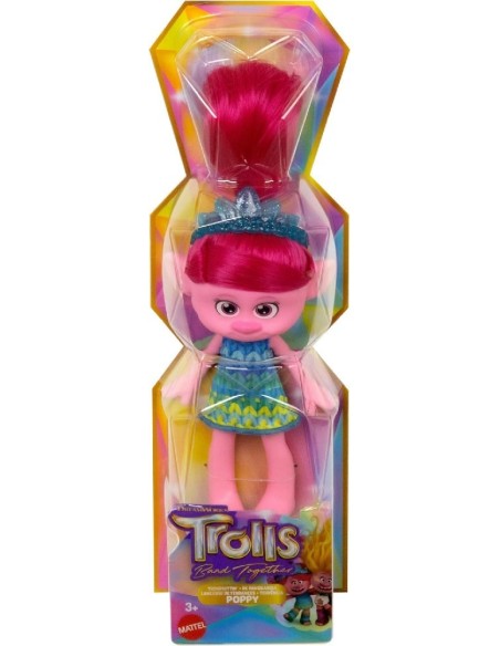 TROLLS 3 TODOS JUNTOS MUÑECA REINA POPPY
