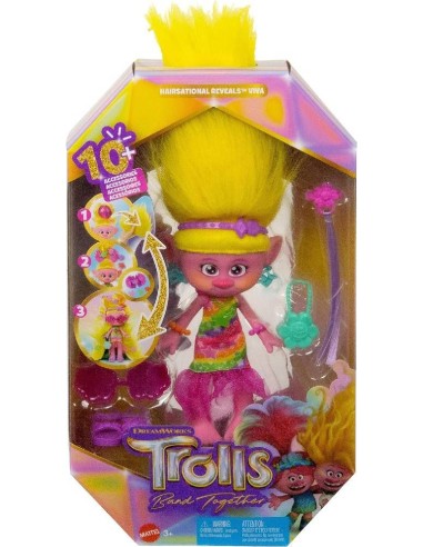 TROLLS 3 TODOS JUNTOS VIVA MUÑECA CON PE