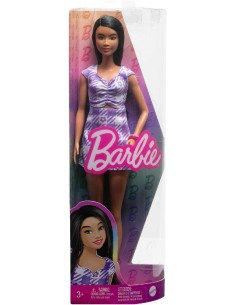 BARBIE FASHIONISTA CON VESTIDO DE CUADRO