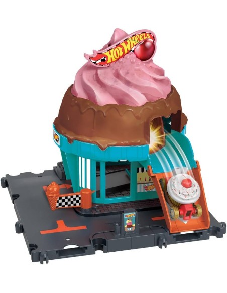 HOT WHEELS CITY PISTA LET`S RACE HELADER
