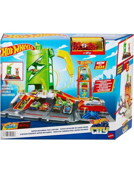 Hot Wheels City Estación De Carga De Elé