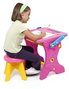 PUPITRE INFANTIL CON PIZARRA 2 EN 1 C/TI
