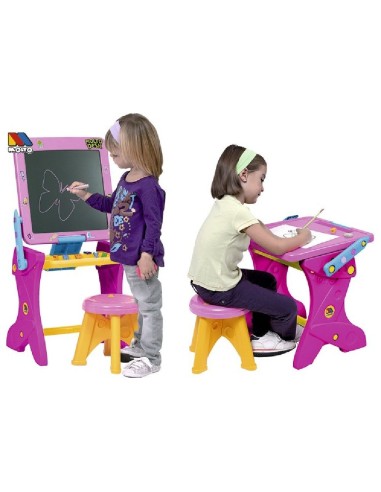 PUPITRE INFANTIL CON PIZARRA 2 EN 1 C/TI