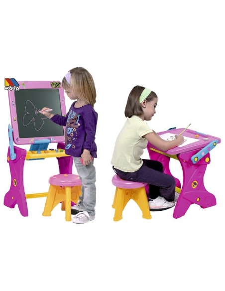 PUPITRE INFANTIL CON PIZARRA 2 EN 1 C/TI