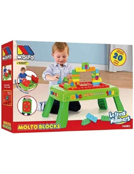 MESA DE BLOQUES + 20 PIEZAS