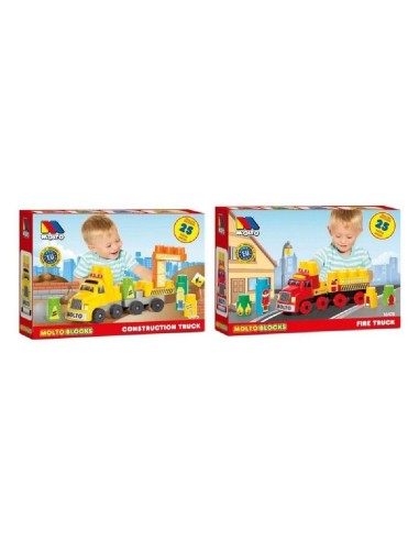 CAMION DE JUEGO DE BLOQUES 25PCS (COLORE