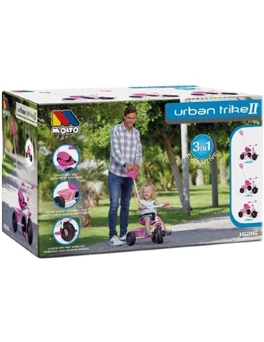 Triciclo Urban Trike 3 en 1 Rosa