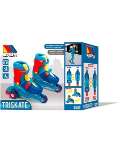 PATINES EN LINEA EXTENSIBLE AZUL T-31-34 2