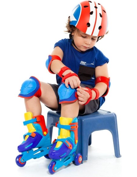 Set de Protecciones Azul - Rodilleras