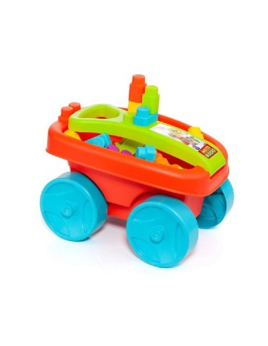 Carrito con 20 Bloques Rojo