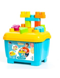 CUBETA BLOCKS Y PUZZLES BLANDOS 15 PCS