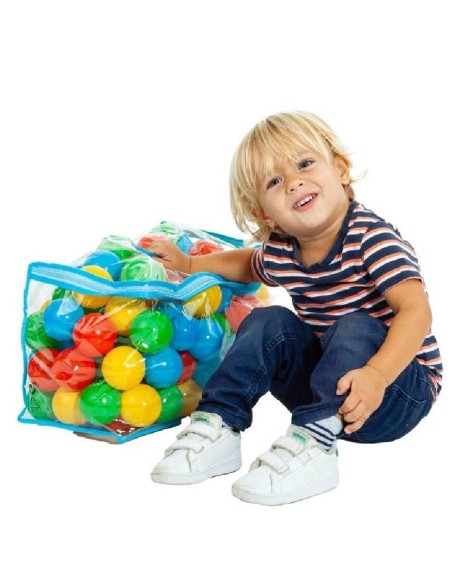 BOLSA CON 100 BOLAS DE COLORES