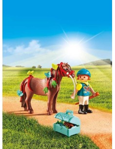 JINETE CON PONI MARIPOSA PLAYMOBIL 6971
