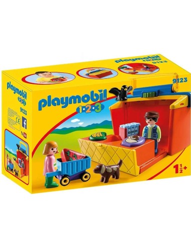 1.2.3 MERCADO MALETÍN  PLAYMOBIL 9123