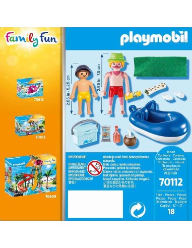 PLAYMOBIL NADADOR CON FLOTADOR 70112