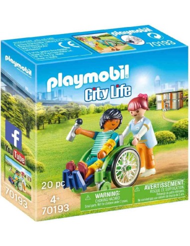 PACIENTE EN SILLA DE RUEDAS PLAYMOBIL 70