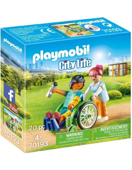 PACIENTE EN SILLA DE RUEDAS PLAYMOBIL 70