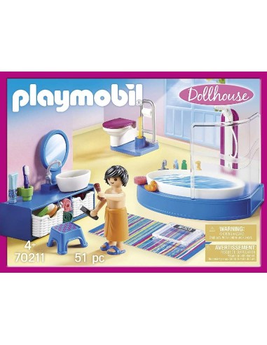 PLAYMOBIL DOLL HOUSE BAÑO 70211