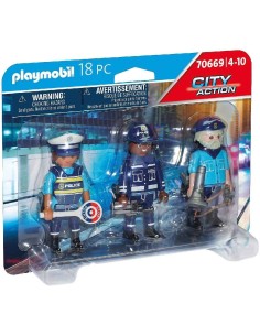 SET 3 FIGURAS POLICIA - PLAYMOBIL 70669