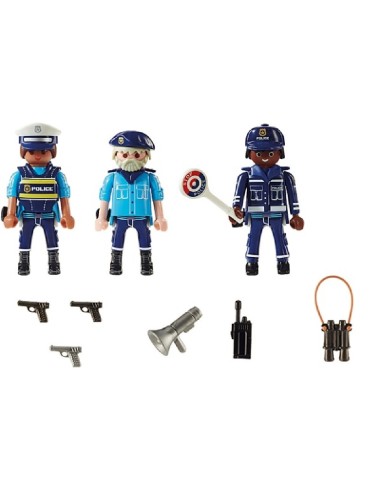 SET 3 FIGURAS POLICIA - PLAYMOBIL 70669