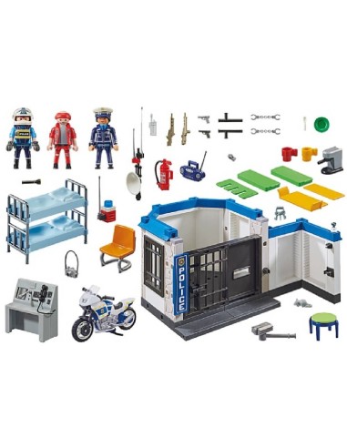 POLICIA: ESCAPE DE LA PRISION PLAYMOBIL 