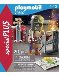 PLAYMOBIL SOLDADOR CON EQUIPO 70597 2