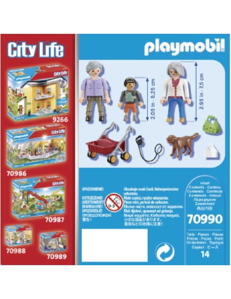ABUELOS Y NIETO PLAYMOBIL CITYLIFE 70990