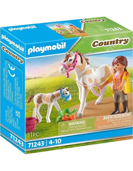 CABALLO CON POTRO PLAYMOBIL COUNTRY 7124