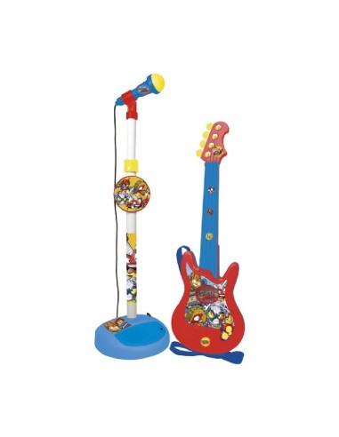 SUPERTHINGS SET MICROFONO Y GUITARRA