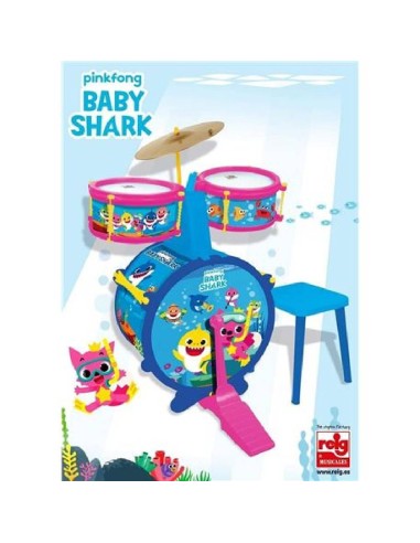 BATERIA CON BANQUEA BABY SHARK