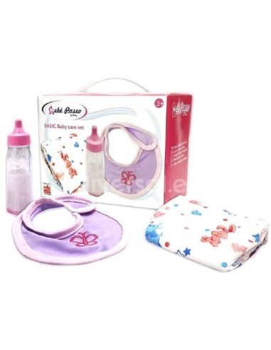 SET CANASTILLA BIBERON + PAÑAL + BABERO