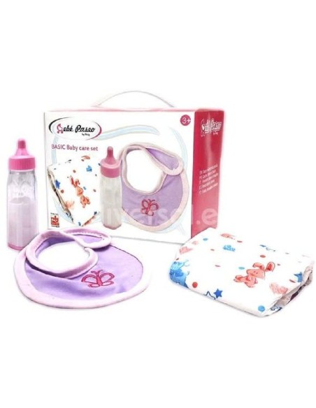 SET CANASTILLA BIBERON + PAÑAL + BABERO