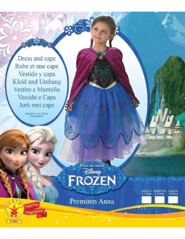 DISFRAZ DE ANNA PREMIUM - FROZEN 7-8 AÑO