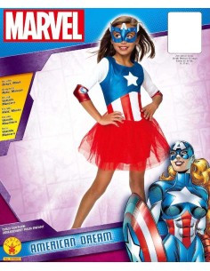 DISFRAZ CAPITANA AMERICA DREAM DELUXE 8- 2