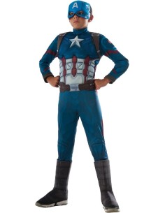 DISFRAZ CAPITAN AMERICA DELUXE CW 8-10 A