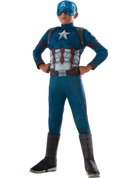 DISFRAZ CAPITAN AMERICA DELUXE CW 8-10 A