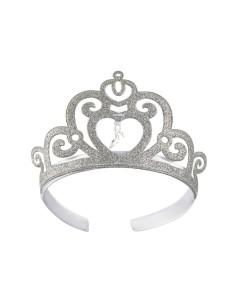 TIARA CORONA PLATEADA CENICIENTA