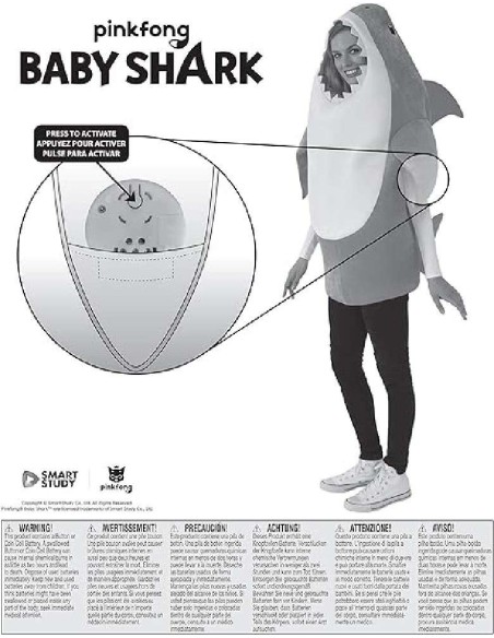DISFRAZ DADDY SHARK BABY SHARK ADULTO